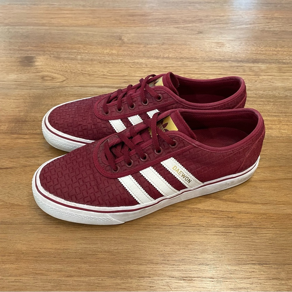 Adidas x Daewon Adi-Ease skate shoes in Burgundy